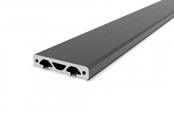 Aluminiumprofil 80x16 Nut 8 I-Typ Schwarz